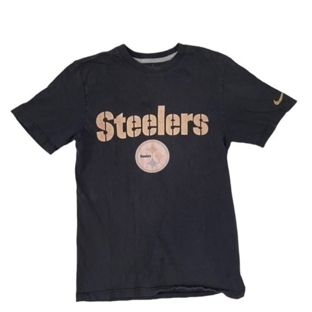 Nike Pittsburgh Steelers Men’s Small Black NFL Team Apparel Graphic T Shirt